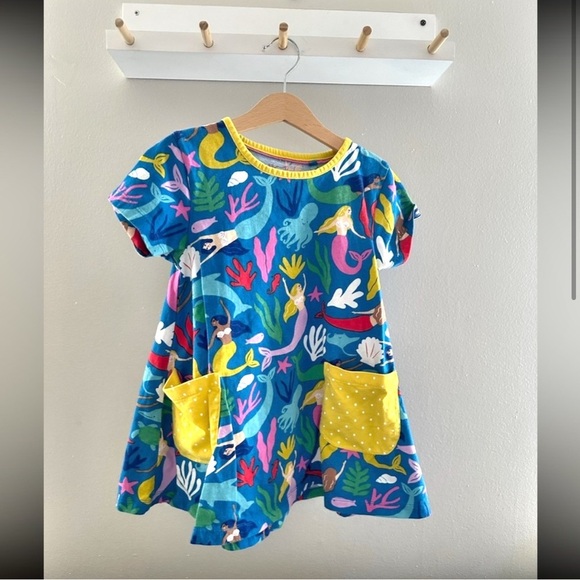 Mini Boden 7-8 year dress mermaid with pockets - Picture 1 of 13